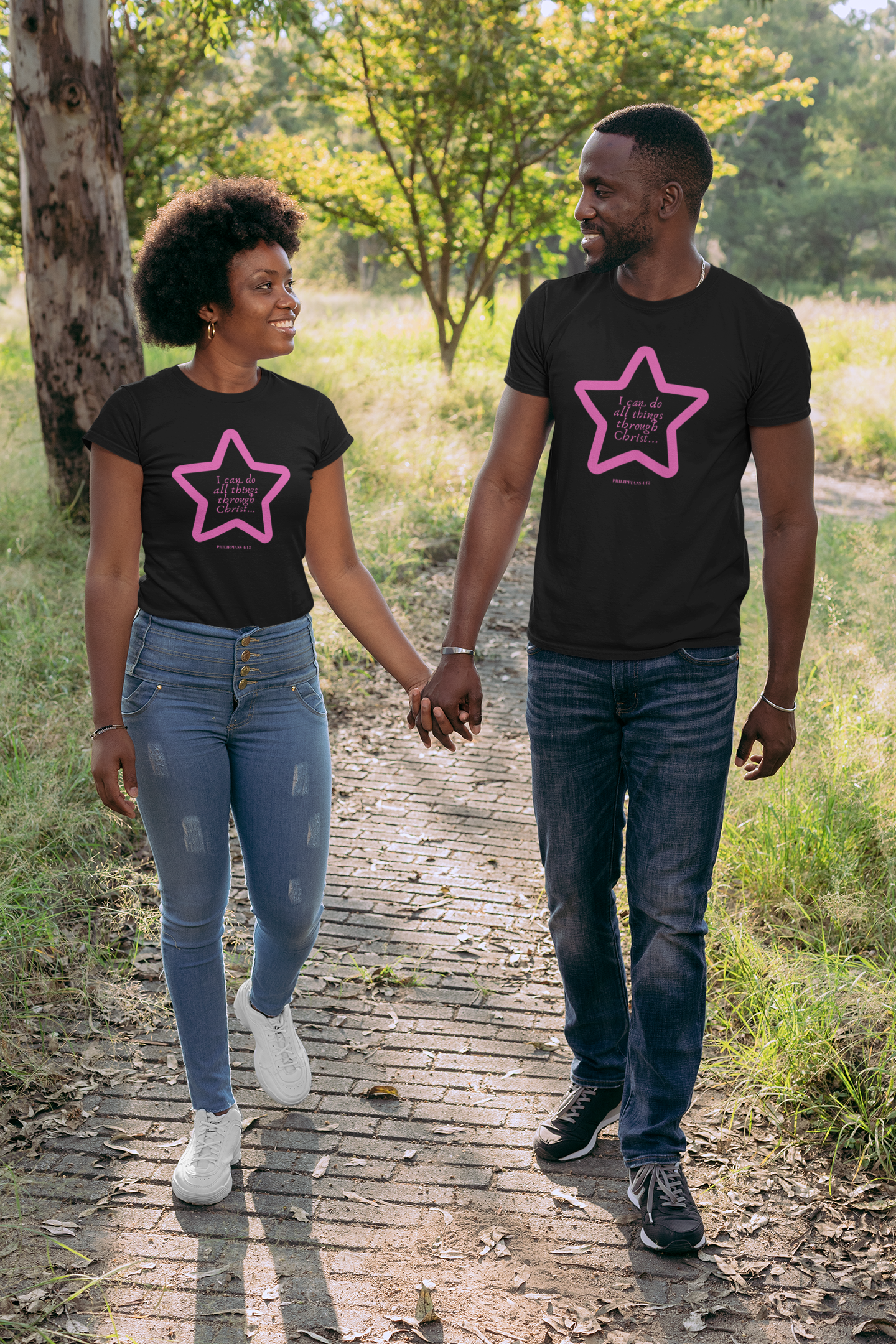 LIMITED EDITION "I Can Do All Things Through Christ..." Star Short-Sleeve Unisex T-Shirt - Praises 